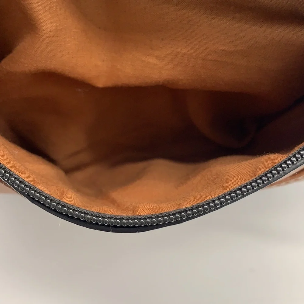 Stone & Co Brown and Black Leather Purse